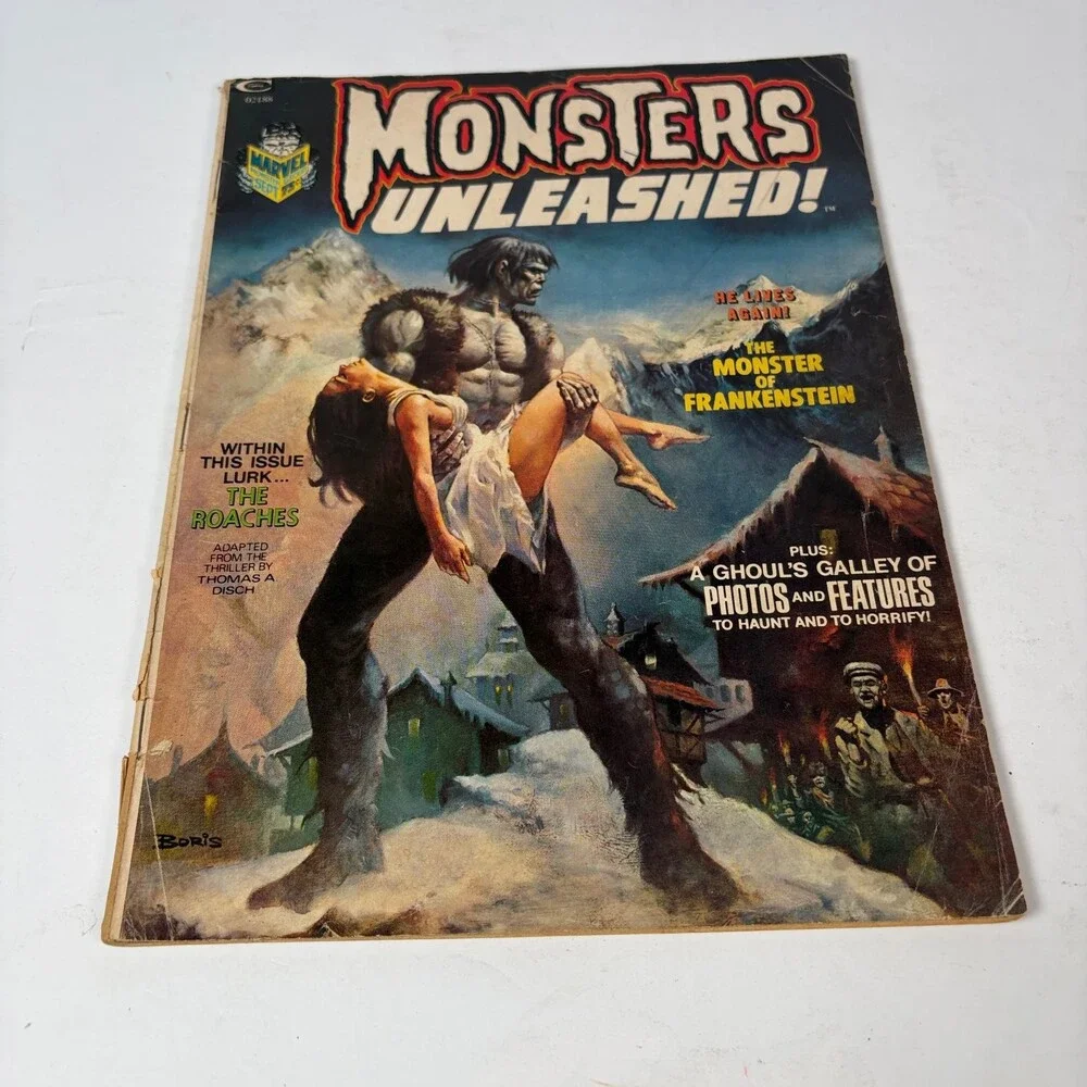 Monsters Unleashed! Magazine No. 2 September 1973 Frankenstein Boris Vallejo